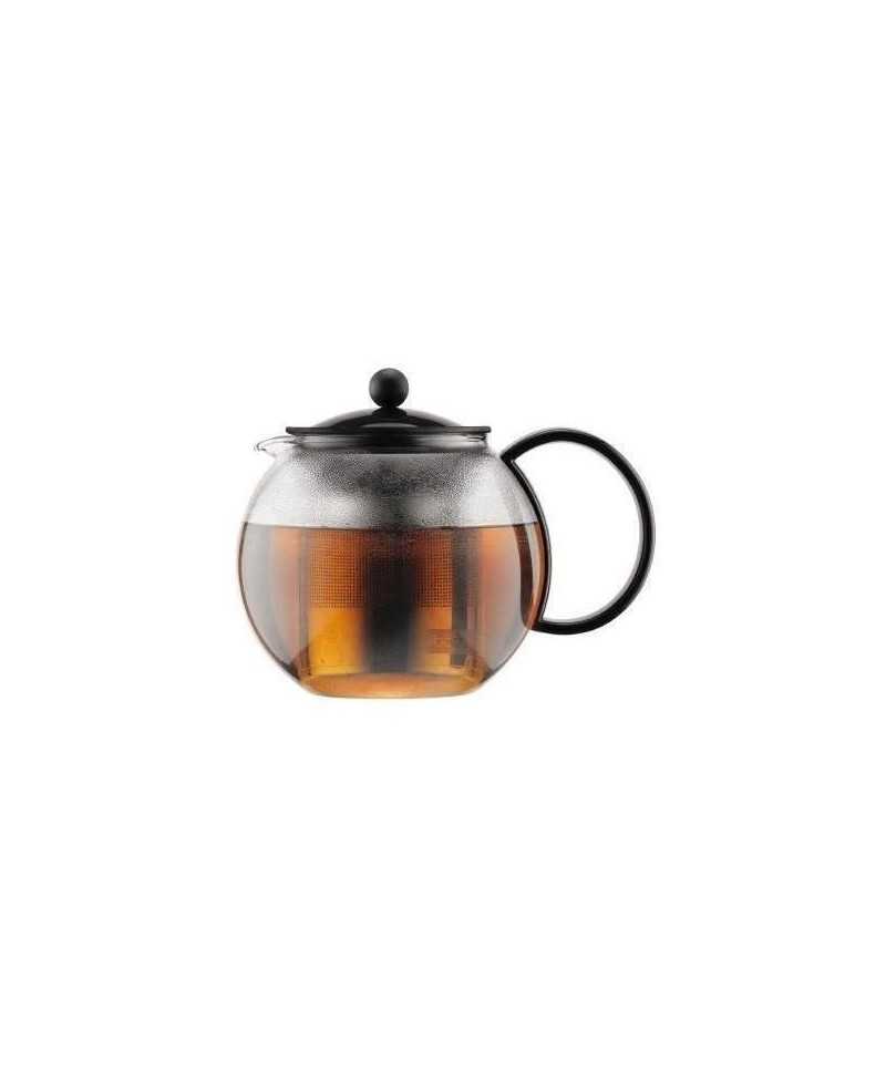 Théiere a piston BODUM - ASSAM - couvercle plastique - filtre en inox - 1.0 l