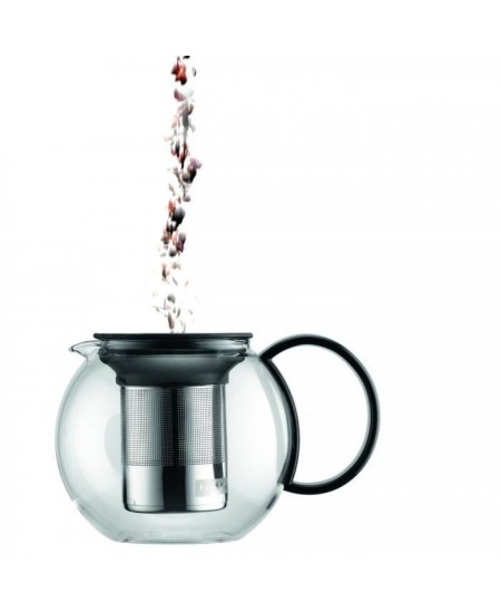 ASSAM - Théiere a piston BODUM , couvercle plastique, filtre en inox, 0.5 l