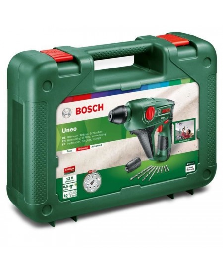 Perforateur sans fil Bosch - Uneo (Livrée avec 1 batterie 12V-2,5 Ah + chargeur)