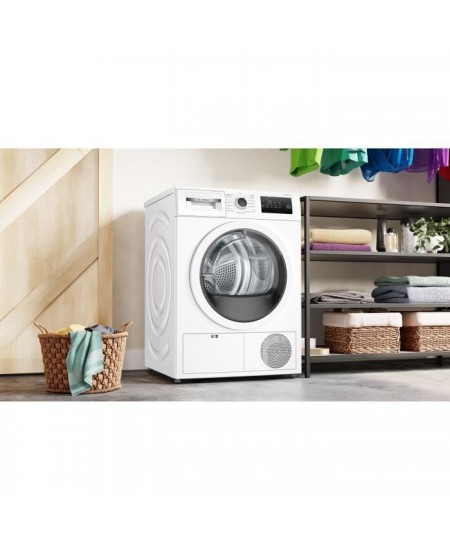 Seche-linge a condensation BOSCH WTN85V08FR SER4 - 7 kg - Induction - L60cm - Classe B - Blanc