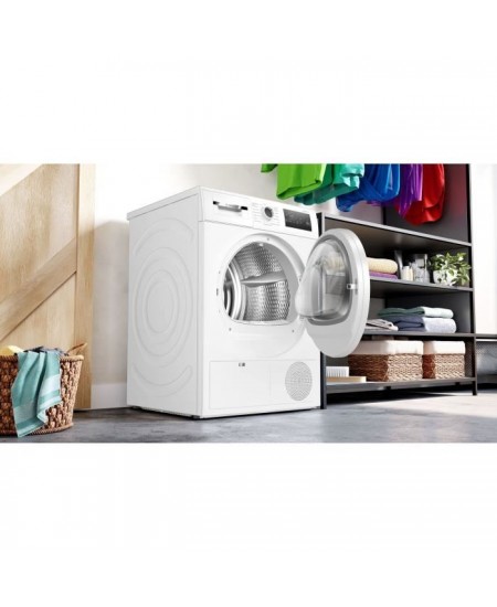 Seche-linge a condensation BOSCH WTN85V08FR SER4 - 7 kg - Induction - L60cm - Classe B - Blanc