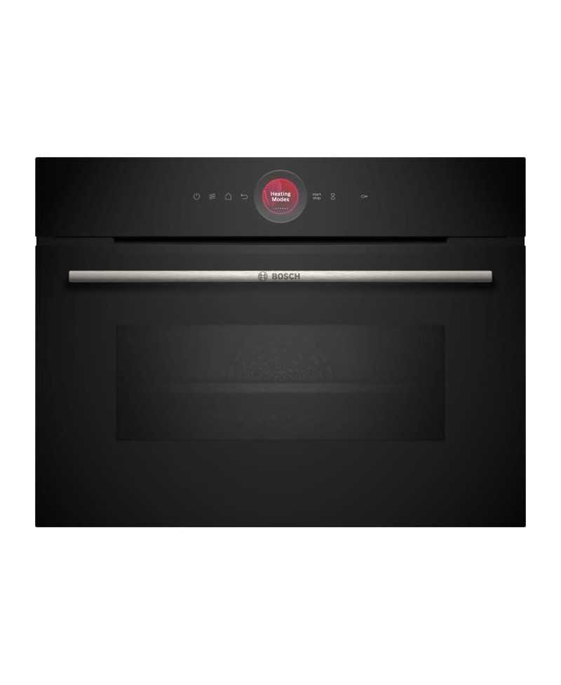 Four combiné micro-ondes Encastrable Softclose - BOSCH SER8 CMG7241B1 Noir - Vol four 45l - 16 modes cuissons - 455 x 594 x 548