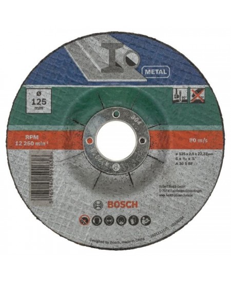 Disque a tronçonner diametre 125 X 5 pcs - BOSCH