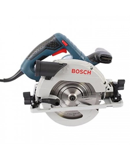 Scie circulaire Bosch Professional GKS 55+ GCE - 1350 W - Capacité de coupe de 63 mm - 0601682100