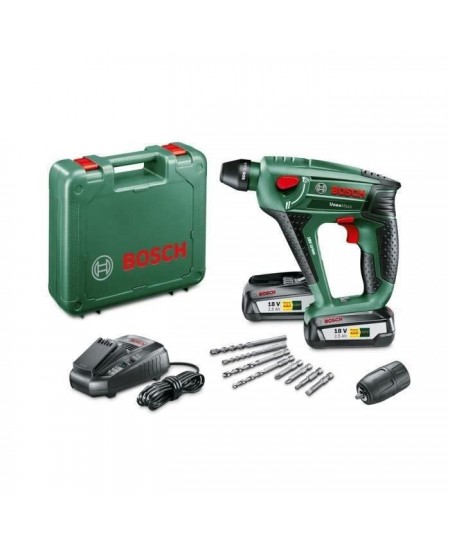 Perforateur sans fil Bosch - Uneo Maxx (Livrée avec 2 batteries 18V-2,5 Ah + chargeur + coffret de transport)