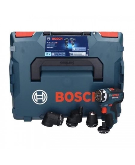 Perceuse-visseuse Bosch Professional GSR 12V-35 FC Flexiclick sans batterie avec 4 adaptateurs FlexiClick + L-BOXX - 06019H3003