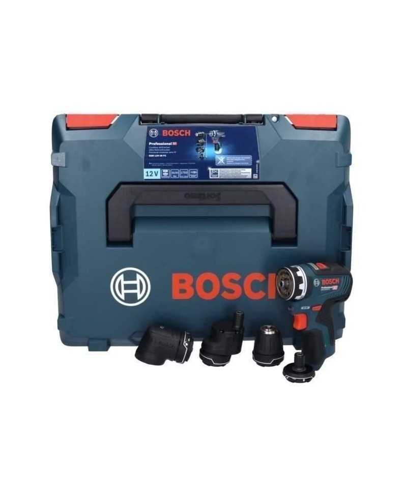 Perceuse-visseuse Bosch Professional GSR 12V-35 FC Flexiclick sans batterie avec 4 adaptateurs FlexiClick + L-BOXX - 06019H3003