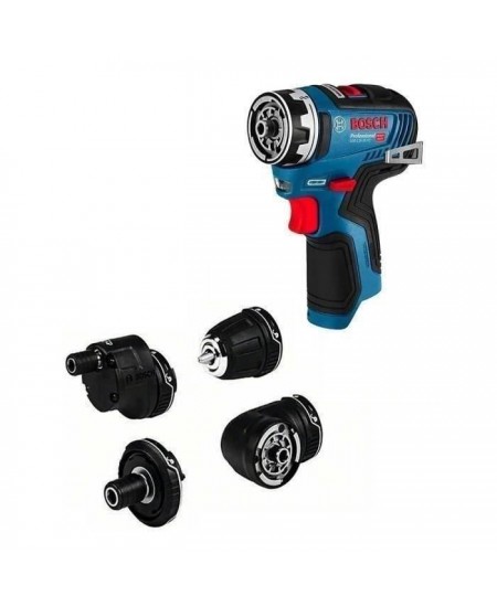 Perceuse-visseuse Bosch Professional GSR 12V-35 FC Flexiclick sans batterie avec 4 adaptateurs FlexiClick + L-BOXX - 06019H3003