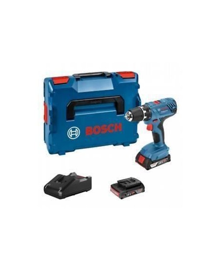 Perceuse visseuse sans fil Bosch GSR 18V-21 + 2 batteries 2Ah + chargeur + coffret L-BOXX - BOSCH - 06019H1008