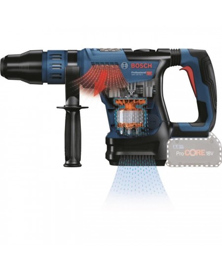 Bosch Professional Perforateur 18V Biturbo GBH 18V-36C, SDS-max, 7J, 0-2900 cps/min, sans batterie ni chargeur+coffret - 0611915