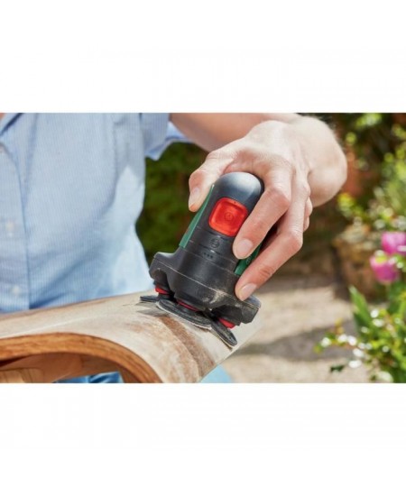 Ponceuse-polisseuse Bosch EasyCurvSander 12 PowerForAll (Sans batterie, avec 3 éponges a polir, 9 abrasifs + aspirateur a