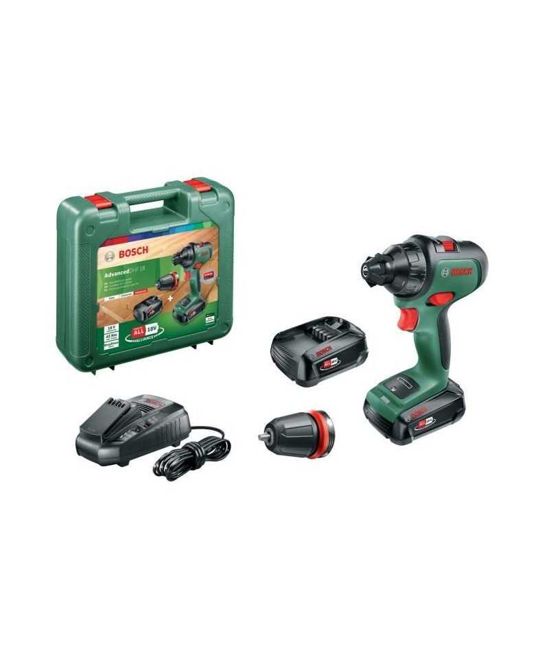 Perceuse-visseuse sans-fil Bosch - AdvancedDrill 18 - 2 batteries 18V-2,5Ah + chargeur