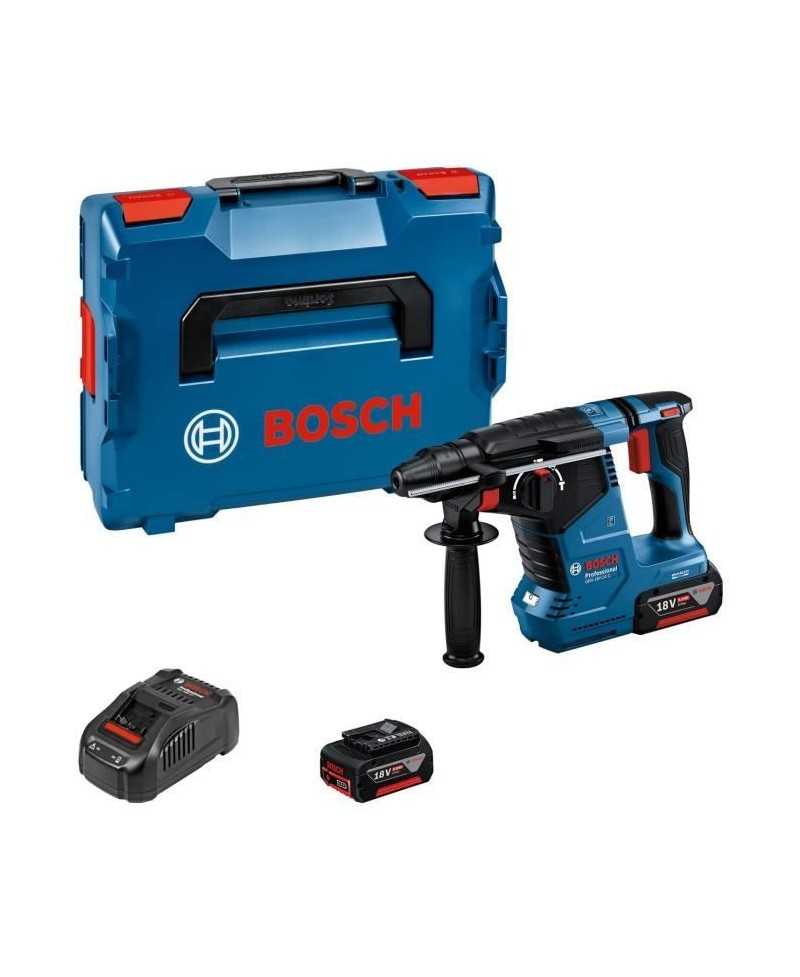 Perforateur SDS-PLUS Bosch Professional GBH 18V-24 C + 2 batteries 5.0Ah + Chargeur GAL 1880 - 0611923003