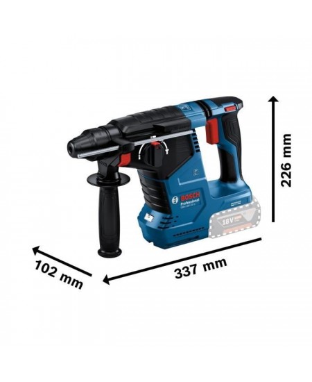 Perforateur SDS-PLUS Bosch Professional GBH 18V-24 C + 2 batteries 5.0Ah + Chargeur GAL 1880 - 0611923003