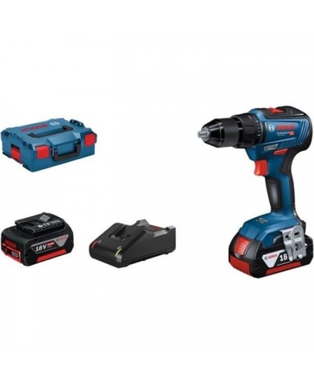 Perceuse-visseuse Bosch Professional GSR 18V-55 + 2 batteries 4,0Ah + L-BOXX - 06019H5200