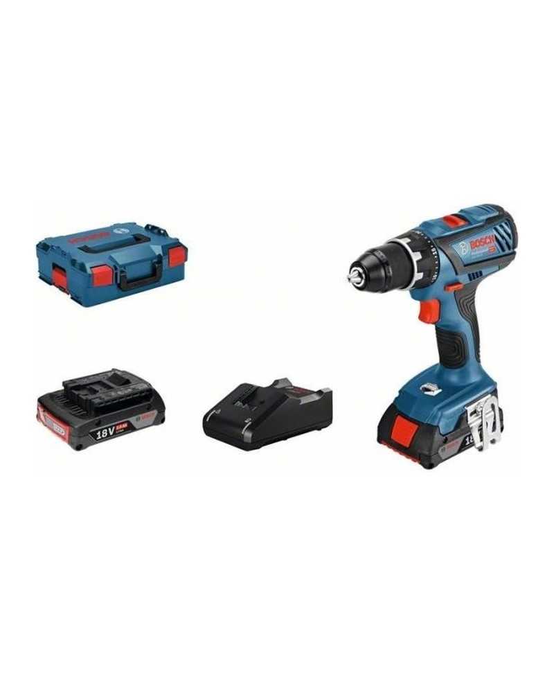 Perceuse-visseuse Bosch Professional GSR 18V-28 + 2 batteries 2,0Ah + chargeur GAL1820 + L-Case - 06019H4109