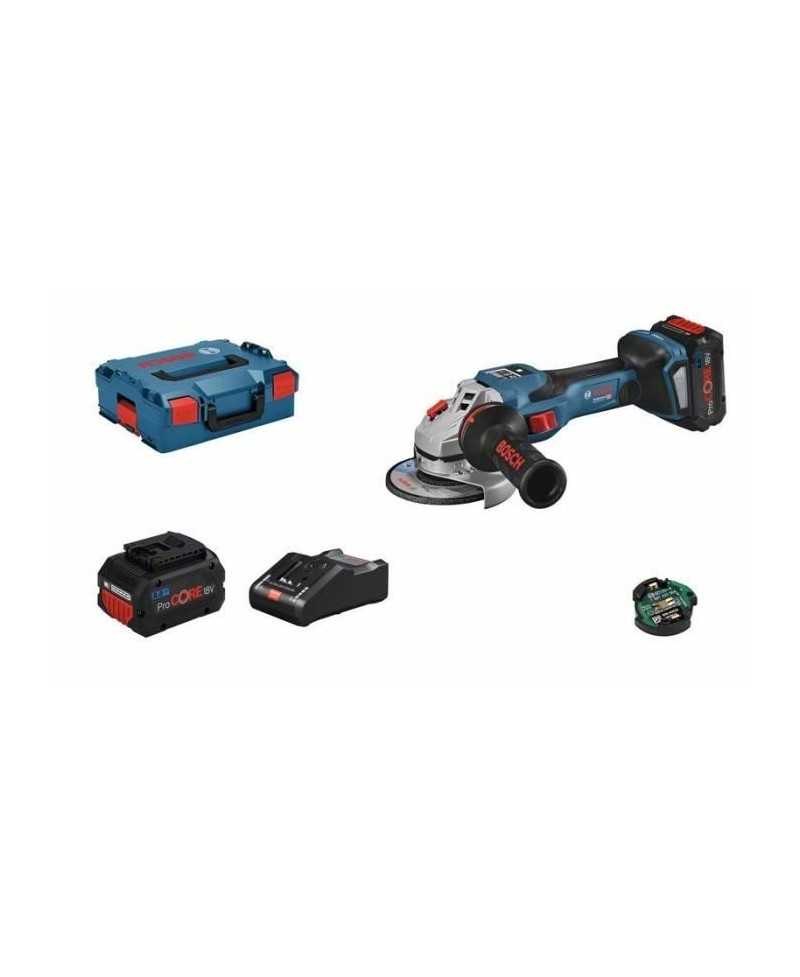 Meuleuse d'angle BOSCH PROFESSIONAL GWS 18V-15 SC - 2 batteries 5.5Ah ProCORE18V + chargeur + L-Boxx - 125mm -06019H6102