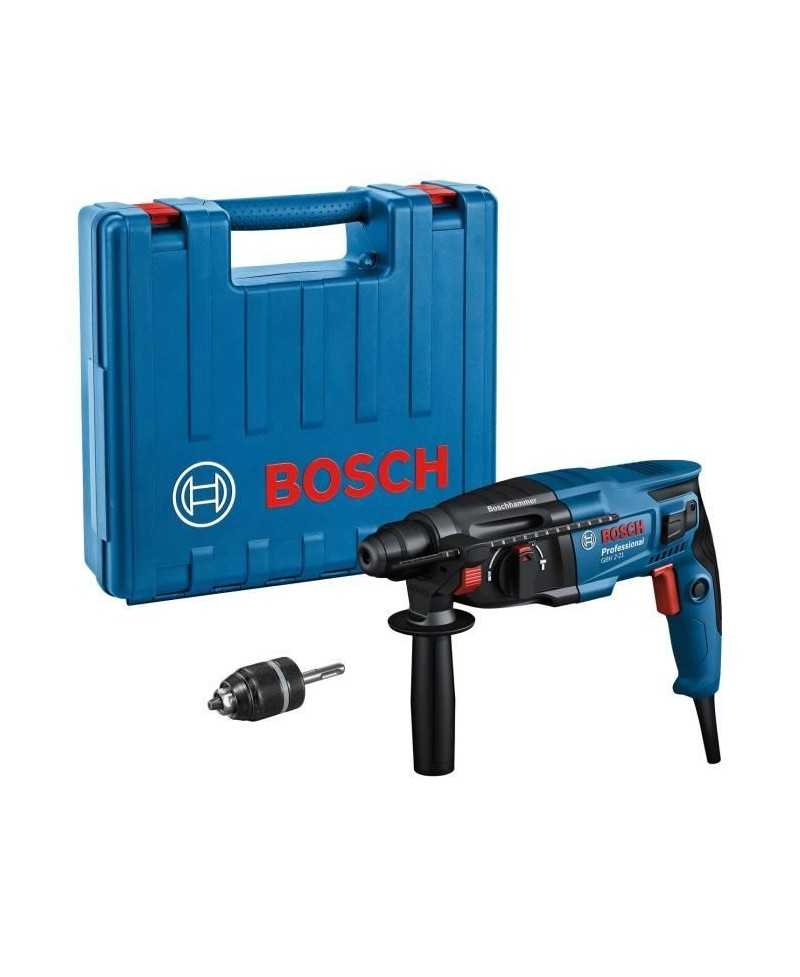 Perforateur-burineur SDS Plus 720W GBH 2-21 (mandrin automatique) en coffret standard - BOSCH - 06112A6001