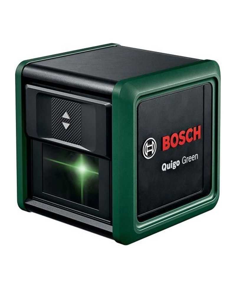 Laser lignes Bosch - Quigo Green - Technologie faisceau vert - Portée 12m