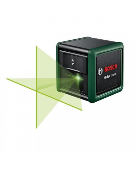 Laser lignes Bosch - Quigo Green - Technologie faisceau vert - Portée 12m