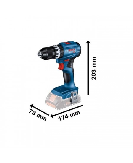 Perceuse a percussion Bosch Professional GSB 18V-45 sans batterie - 06019K3300