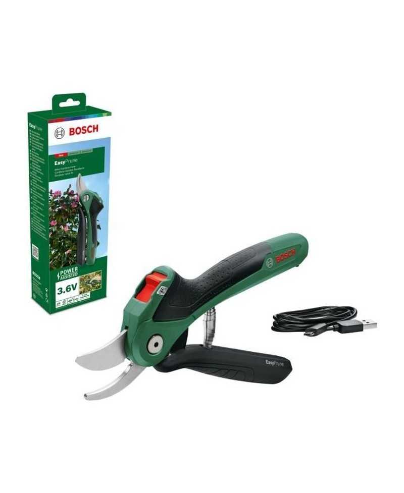 Sécateur EasyPrune sans fil - Bosch - Technologie Power Assist - Vert