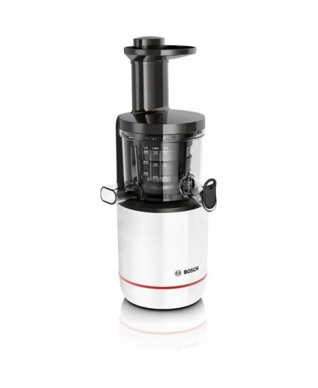 Extracteur de jus - BOSCH - MESM500W VitaExtract - Blanc/chrome - 150 W - 1 vitesse + reverse - syst. de sécurité sur le couve