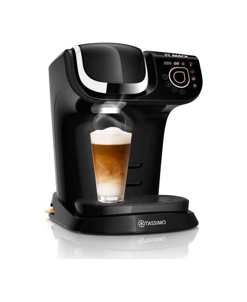 Cafetiere Tassimo - BOSCH TAS6502 - Noir - Espresso - Réservoir d'eau amovible - Pose libre