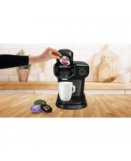 Cafetiere Tassimo - BOSCH TAS6502 - Noir - Espresso - Réservoir d'eau amovible - Pose libre