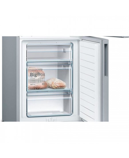 BOSCH KGV36VLEAS - Réfrigérateur congélateur bas-307 L (213+94 L)-Froid brassé - L 60 x H 186 cm - Inox