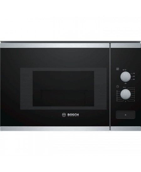 Micro-ondes Pose libre BOSCH BFL520MS0 - Monofonction - Inox - 20 L - 800 W