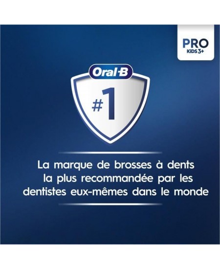 Brosse a dents électrique - ORAL-B - Kids 1 manche Marvel Spider-Man - 1 brossette - 1 étui de voyage - 3 ans et +