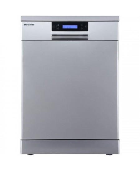 Lave-vaisselle pose libre BRANDT LVC144IX - 14 couverts - Induction - L60cm - 44dB - Inox