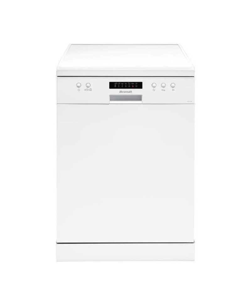 Lave-vaisselle pose libre BRANDT LVC147W - 14 couverts - L60cm - 47dB - Blanc