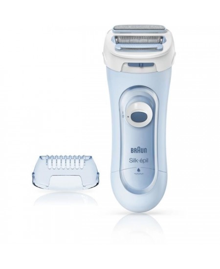 Rasoir électrique BRAUN Silk-épil Lady Shaver 5-160 pour Femme - 3 en 1 - Sans Fil - Wet & Dry - Bleu