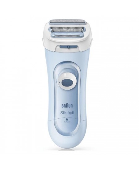 Rasoir électrique BRAUN Silk-épil Lady Shaver 5-160 pour Femme - 3 en 1 - Sans Fil - Wet & Dry - Bleu