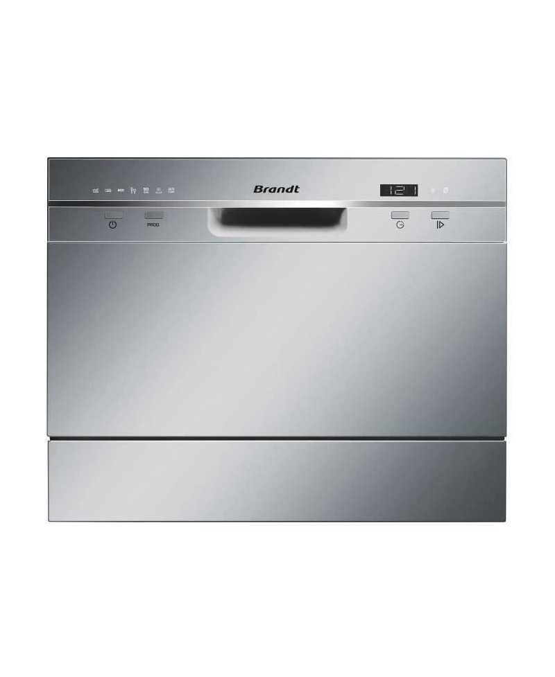 Lave-vaisselle compact pose libre BRANDT DFC6519S - Induction - 6 couverts - L55cm - 49dB - Inox