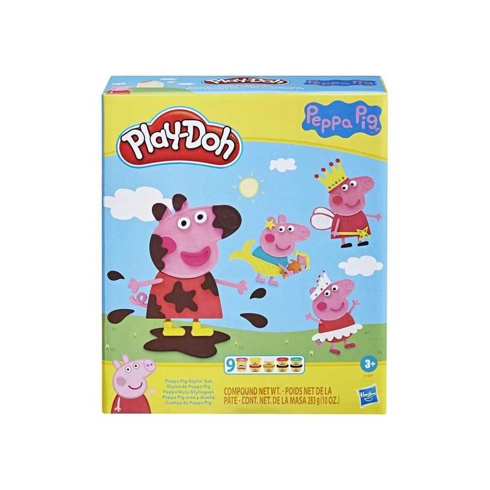 PLAY-DOH - Styles de Peppa Pig avec 9 Pots de pâte a modeler atoxique