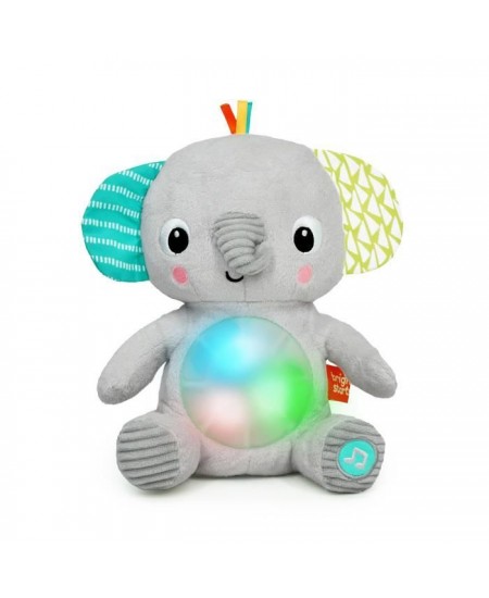 BRIGHT STARTS Jouet peluche éléphant Hug-a-Bye Baby, sons et lumieres