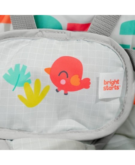 BRIGHT STARTS Playful Paradise balancelle portable pour bébé, compacte et automatique avec musique, des la naissance