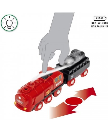 BRIO World - Circuit Locomotive a piles a vapeur - 36017 - Circuit en bois