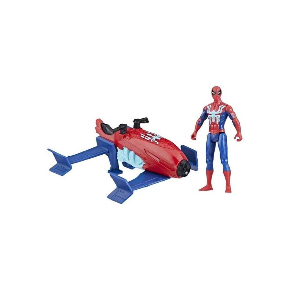 Coffret Spider-Man Hydro-Jet, figurine avec véhicule, Marvel Spider-M