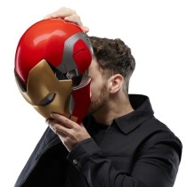 Casque électronique Iron Man, avec effets lumineux, jouet de cosplay