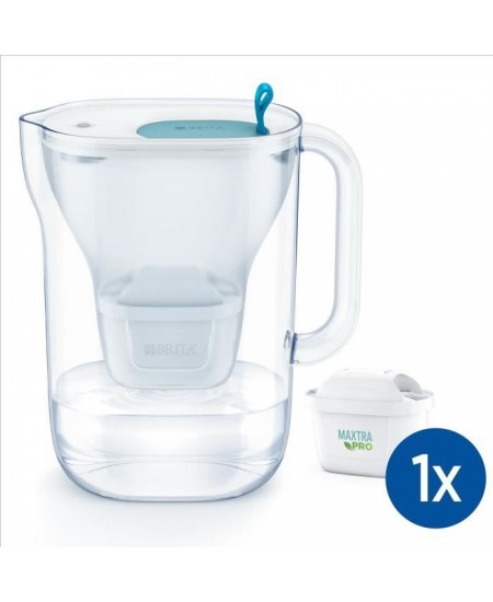 BRITA Carafe filtrante Style bleue + 1 cartouche filtrante MAXTRA PRO All-in-1 - Nouveau MAXTRA +