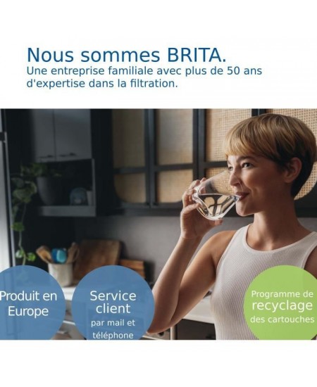 BRITA Carafe filtrante Style bleue + 1 cartouche filtrante MAXTRA PRO All-in-1 - Nouveau MAXTRA +