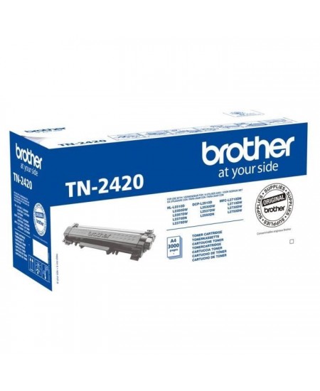 Cartouche de toner noir haute capacité TN2420 - BROTHER - Laser - 3000 pages