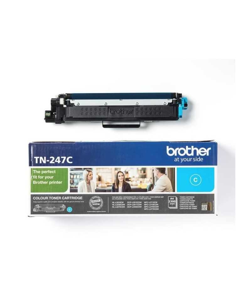 Toner cyan haute capacité - BROTHER - TN247C - 2300 pages