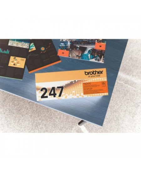 Toner cyan haute capacité - BROTHER - TN247C - 2300 pages