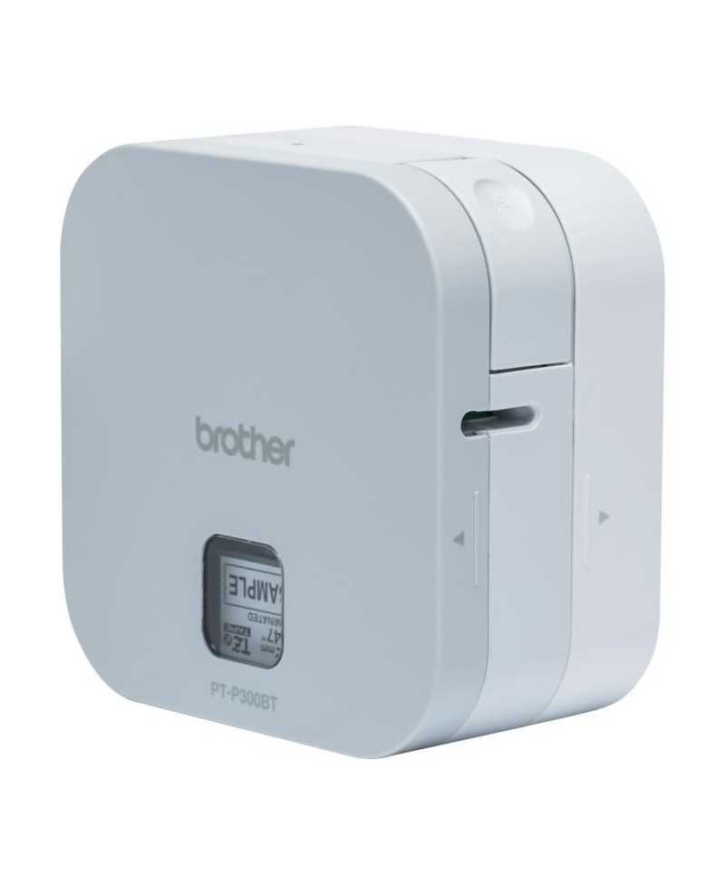 Cube Etiqueteuse Compacte - BROTHER PT-P300BT P-Touch se Connecte Facilement aux Smartphones et Tablettes jusqu'a 12 mm