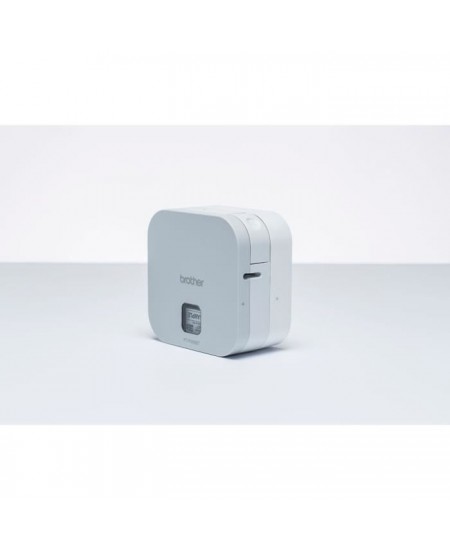 Cube Etiqueteuse Compacte - BROTHER PT-P300BT P-Touch se Connecte Facilement aux Smartphones et Tablettes jusqu'a 12 mm